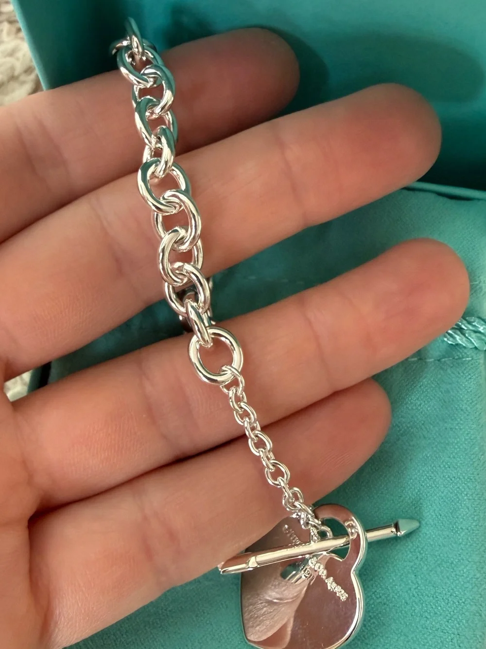 Tiffany & Co Brand New Lovestruck Heart Tag Bracelet in Silver (never worn)